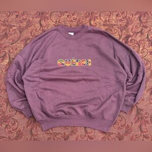 80s 90s Quebec Boxy Crewneck